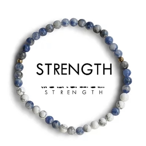 ETHICGOODS Jewelry - ETHICGOODS morse code STREHGTH bracelet NWT